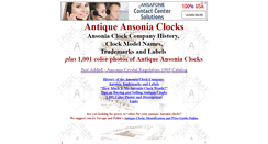 Desktop Screenshot of antiqueansoniaclocks.com