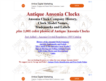 Tablet Screenshot of antiqueansoniaclocks.com